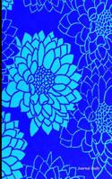 Journal Daily: Blue Vintage Floral Pattern, Lined Blank Journal Book, 6 X 9, 200 Pages: (English)