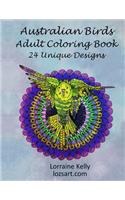 Australian Birds Adult Coloring Book