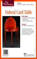 Fine Woodworking's Federal Card Table Plan