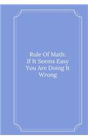 Rule Of Math