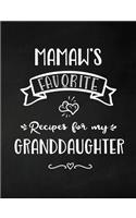 Mamaw's Favorite, Recipes for My Granddaughter