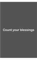 Count your blessings