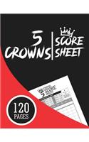 5 Crowns Score Sheets