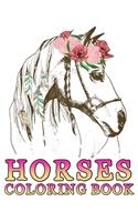 Horses Coloring Book