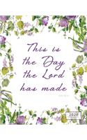 This Is The Day Weekly Monthly: 12 Month Inspirational Christian Planner Large Desktop Diary with Vertical Calendar Days and Appointment Agenda