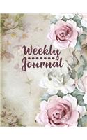 Weekly Journal: 8.5 x 11 Daily Planner Organizer Notebook For All Your Home, School And Business Schedule Needs