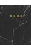 2020-2021 Weekly Planner: Large Two Year Planner with Marble Cover (Volume 2)