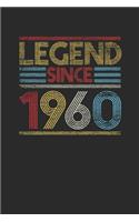 Legend Since 1960: Blank Lined Notebook (6" x 9" - 120 pages) Birthday Themed Notebook for Daily Journal, Diary, and Gift