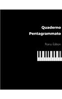 Quaderno Pentagrammato Piano Edition