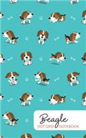 Beagle Dot Grid: 200 Page Notebook