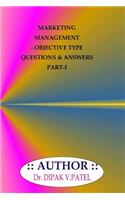 Marketing Management- Objective type questions and Answers Part-I