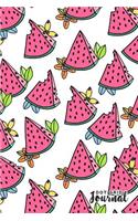 Dot Grid Journal: Bullet Journal Watermelon Notebook Blank Dotted Pages Small, 6 X 9, Planner Sketchbook Diary for Beginners Women Men Girls Teens