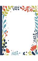 Dot Grid Notebook - Primsy Floral: 8.5"x 11" BuJo 150 page DIY dot grid Notebook for bullet style journals(Dot Grid Bullet Journal - Bujo for Beginners)
