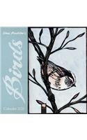 Chris Pendleton Birds Linocut Mini Wall Calendar 2020 (Art Calendar)