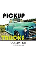 Pickup Trucks Calendar 2018: 16 Month Calendar