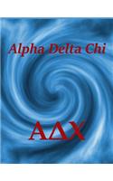 Alpha Delta Chi: Lined Notebook - Journal - Composition Book - 8.5 X 11 Paper - Wide Ruled - 100 Pages