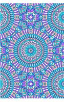 Bullet Journal Notebook Mandalas Pattern 9: 112 Page Numbered Graph Style Grid Bullet Journal with Index Pages and Key Pages in Portable 6 X 9 Size.