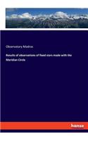 Results of observations of fixed stars made with the Meridian Circle