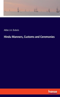 Hindu Manners, Customs and Ceremonies
