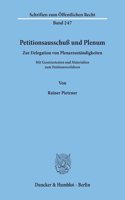 Petitionsausschuss Und Plenum