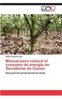 Manual para reducir el consumo de energía en Secadoras de Cacao