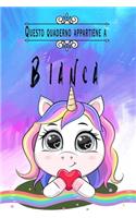 Questo quaderno appartiene a Bianca: Quaderno Con Nome - Con oltre 100 Nomi Femminili e Maschili - Quaderno Classico Pagina a Righe, 110 pagine, Dimensione Large 15.24 x 22.86 cm (6 x 9