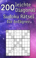 200 leichte Diagonal Sudoku Rätsel für Anfägner