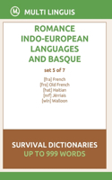 Romance Languages and Basque Language Survival Dictionaries (Set 5 of 7): (Romance Languages and Basque Language)