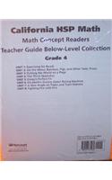 Harcourt School Publishers Math: Blw-LV Math Rdr Tg Coll G4