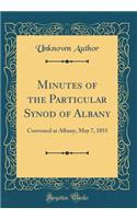Minutes of the Particular Synod of Albany: Convened at Albany, May 7, 1851 (Classic Reprint)