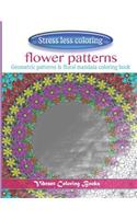 Stress less coloring flower patterns