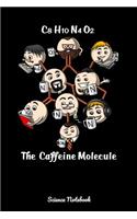 C8 H10 N4 O2 The Caffeine Molecule Science Notebook