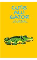 Cute Alligator Journal