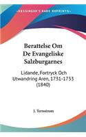Berattelse Om De Evangeliske Salzburgarnes