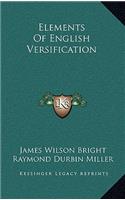 Elements of English Versification