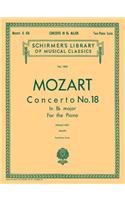 Concerto No. 18 in Bb, K.456: Schirmer Library of Classics Volume 1823 National Federation of Music Clubs 2024-2028 Piano Duet