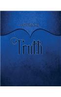 Truth Journal: Dark Blue 8x10 128 Page Lined Journal Notebook Diary (Volume 1)