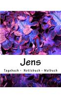 Jens - Tagebuch - Notizbuch - Malbuch
