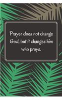 Prayer does not change God, but it changes him who prays