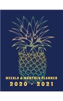 Weekly & Monthly Planner 2020 - 2021