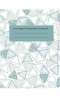 One Subject Composition Notebook