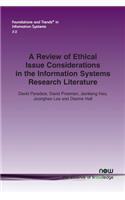 Review of Ethical Issue Considerations in the Information Systems Research Literature