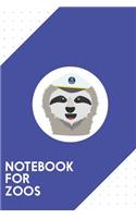 Notebook for Zoos: Dotted Journal with captain sloth with hat Design - Cool Gift for a friend or family who loves cap presents! - 6x9" - 180 White dotted pages - You C