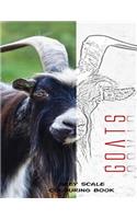Goats Grey Scale Colouring Book