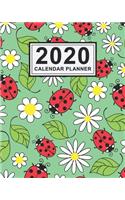 2020 Calendar Planner: Ladybird Daily Weekly Monthly Calendar 2020 Planner - January 2020 to December 2020
