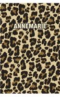 Annemarie: Personalized Notebook - Leopard Print Notebook (Animal Pattern). Blank College Ruled (Lined) Journal for Notes, Journaling, Diary Writing. Wildlife 