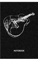 Notebook: Guitar Player Note Book Grid-lined 6x9 - Instruments Journal A5 Gridded - Instrumentalist Planner Rock Music 120 Pages SQUARED - Vintage Guitar Diar