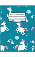 Draw and write journal: Primary Composition Half Page for drawing and other half for writing story -110 pages large (8.5" x 11" Notebook), Learn To Write and Draw ...kids, 