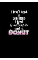 I Don't Need A Boyfriend. I Need 12 Million And A Donut