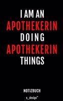 Notizbuch für Apotheker / Apothekerin: Originelle Geschenk-Idee [120 Seiten gepunktet Punkte-Raster blanko Papier]